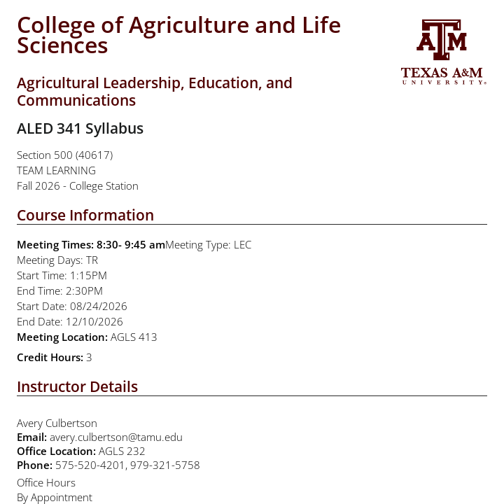 Simple Syllabus